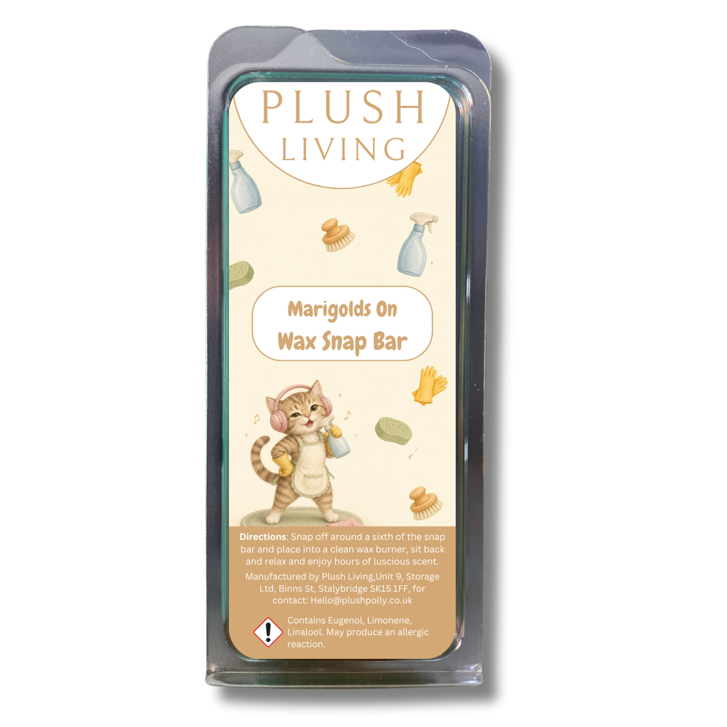 Marigolds On Cosy Knit Wax Snap Bar